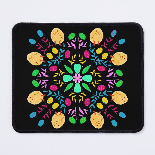 Item preview, easter eggs and chicks mandala designed and sold by rysunki-malunki.