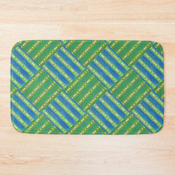 Item preview, Blue and Green Stripes Woodblock Patterns designed and sold by RyanCaudell.