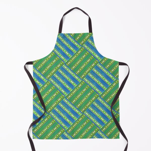 Item preview, Blue and Green Stripes Woodblock Patterns designed and sold by RyanCaudell.