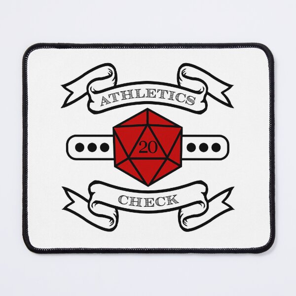 Item preview, Athletics Check - 20 - Black/Red designed and sold by Daggerton.