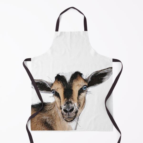 Item preview, Goat Whiskers Cute Farm Animal Art by Sharon Cummings designed and sold by Sharon Cummings Art.