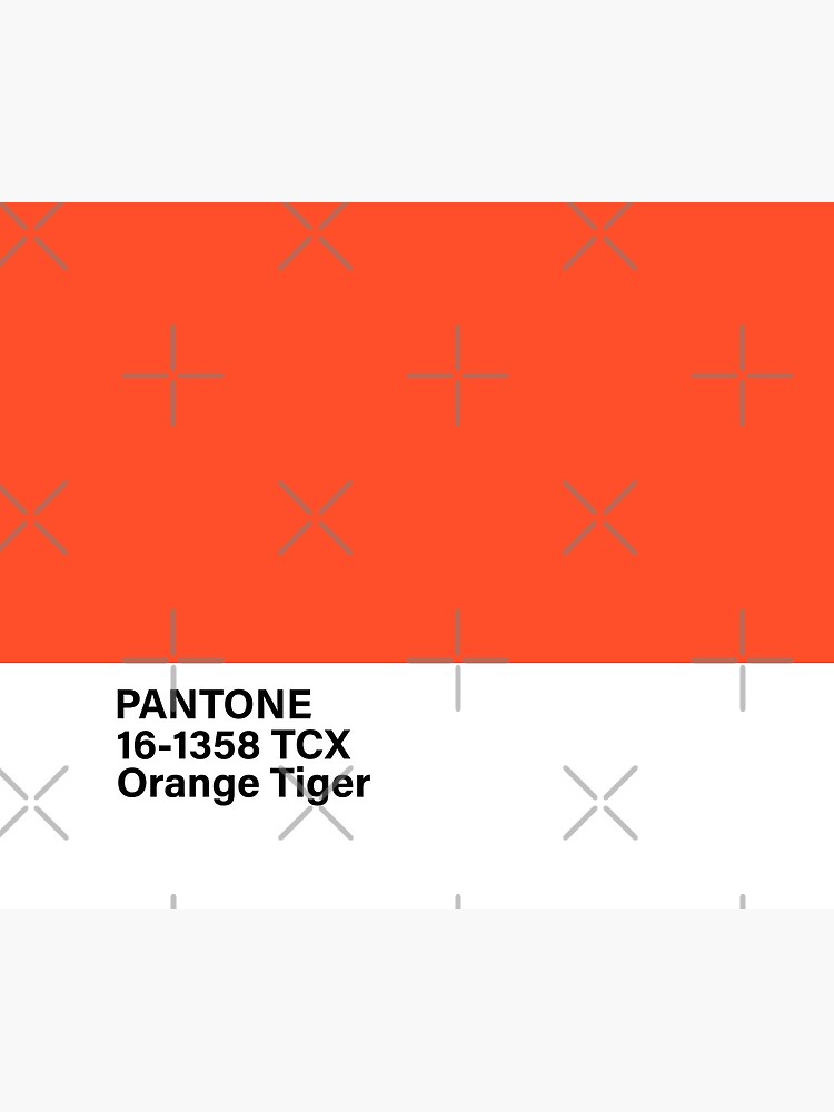 PANTONE 16-1358 TCX Orange Tiger, orange color | Mouse Pad