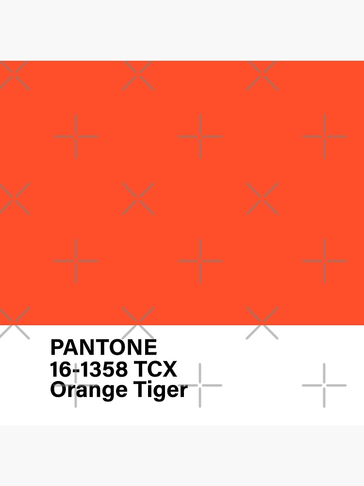 Pantone 16 1358 Tcx Orange Tiger Orange Color Sticker For Sale By