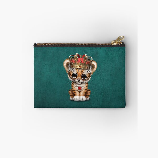 Item preview, Royal Tiger Wearing Crown Blue designed and sold by JeffBartels.
