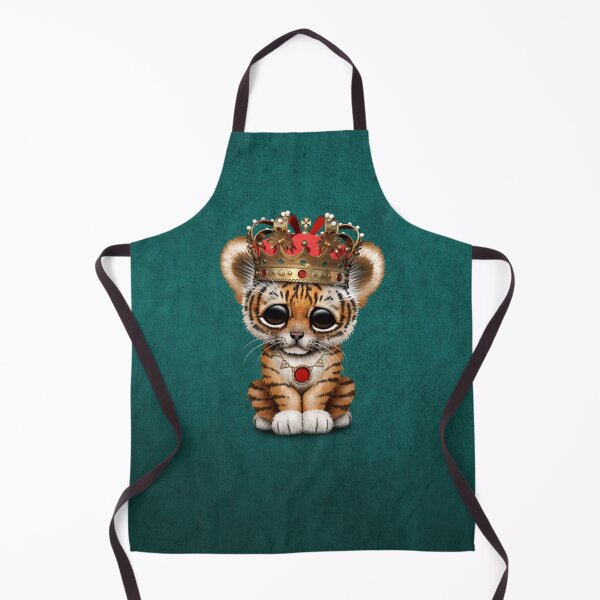 Item preview, Royal Tiger Wearing Crown Blue designed and sold by JeffBartels.