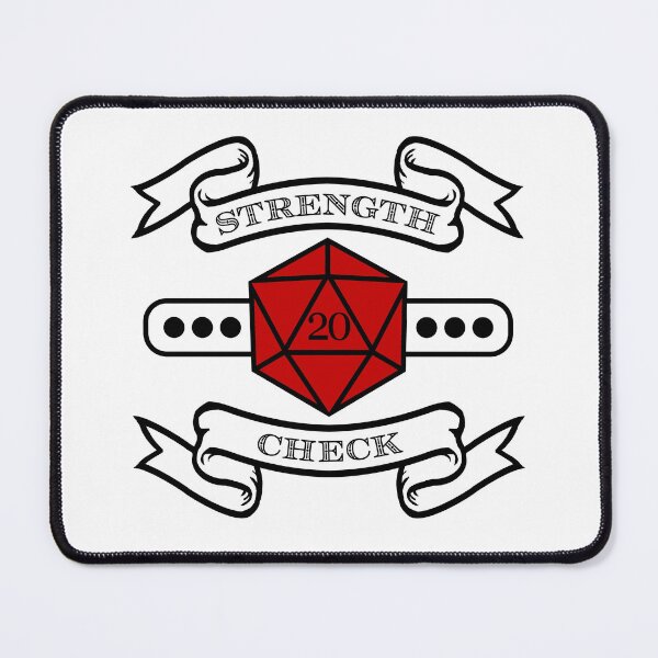 Item preview, Strength Check - 20 - Black/Red designed and sold by Daggerton.