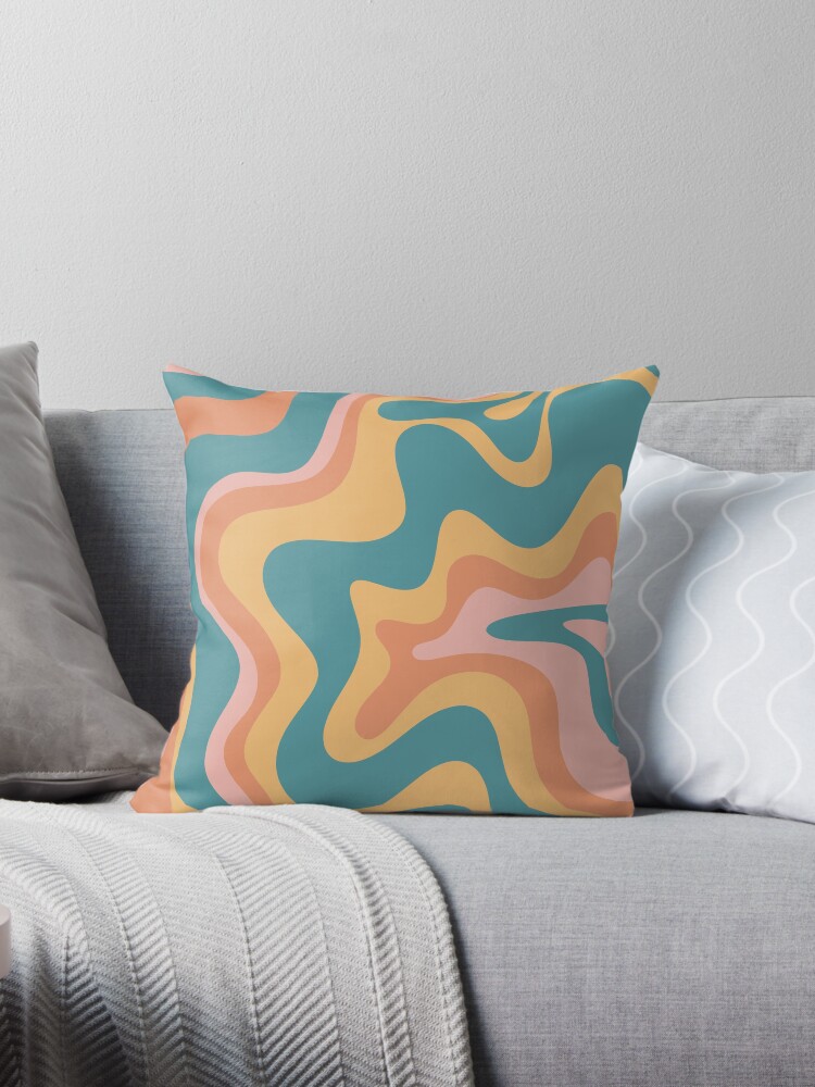 Teal and mustard discount pillows