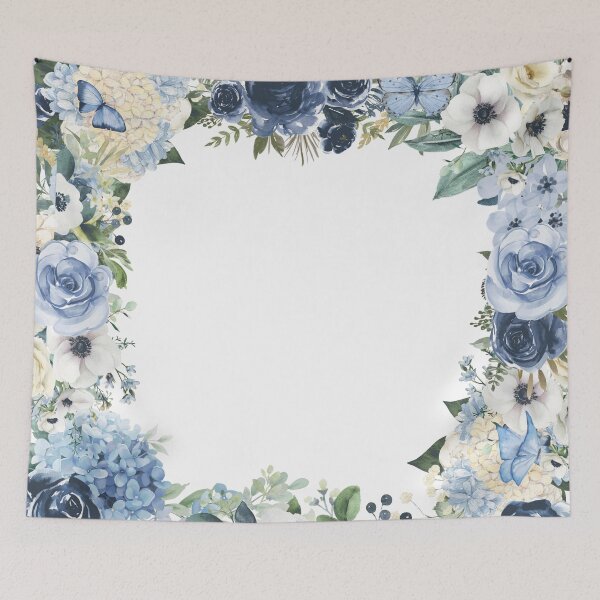 Item preview, Fete des meres meilleurs souhaits fleurs et papillons bleu designed and sold by SoniaCoteStudio.