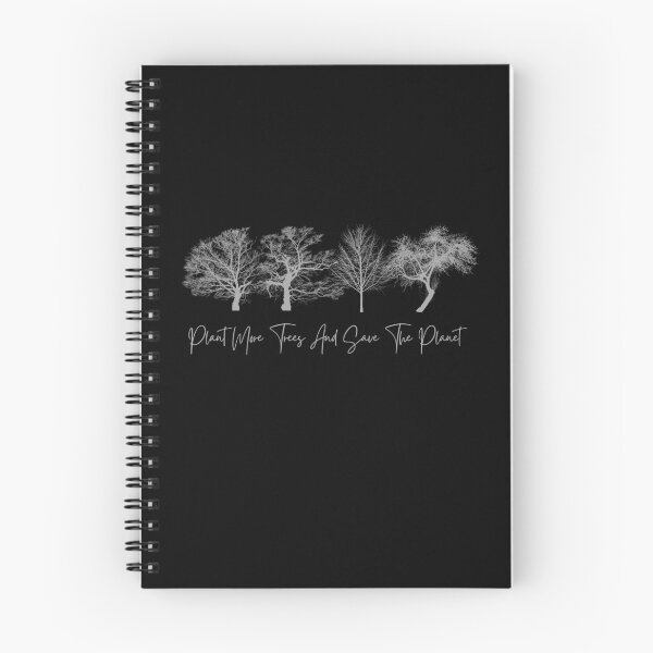 Item preview, Plant More Trees And Save The Planet black and white designed and sold by EsraaBaniOdeh.