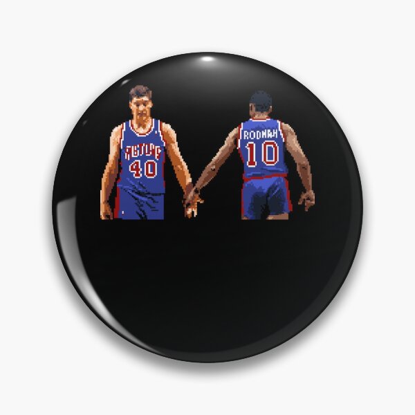 Item preview, Laimbeer Rodman Pixel Teammates Sticker designed and sold by samirdari7.