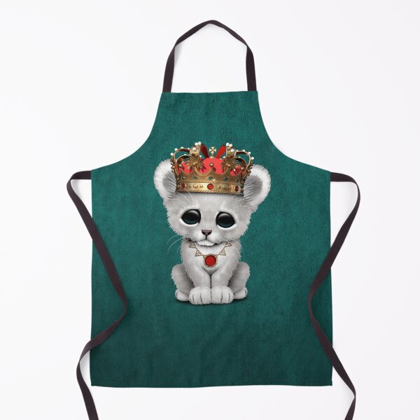 Item preview, Royal White lion Wearing Crown Blue designed and sold by JeffBartels.