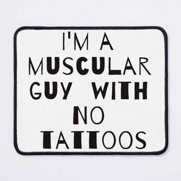 Item preview, I'm a muscular guy with no tattoos designed and sold by VIT0P.