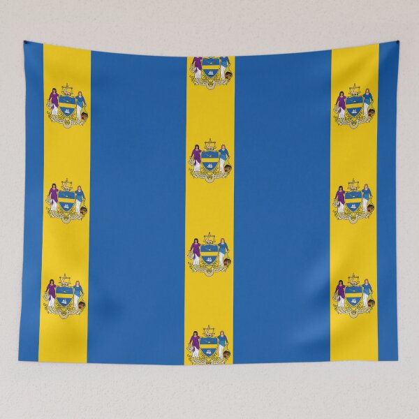 Item preview, Philadelphia Pennsylvania City Flag designed and sold by FiveRedBats.