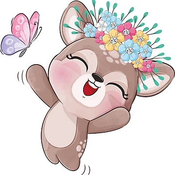 Artwork thumbnail, Cute deer by ReydaDesign