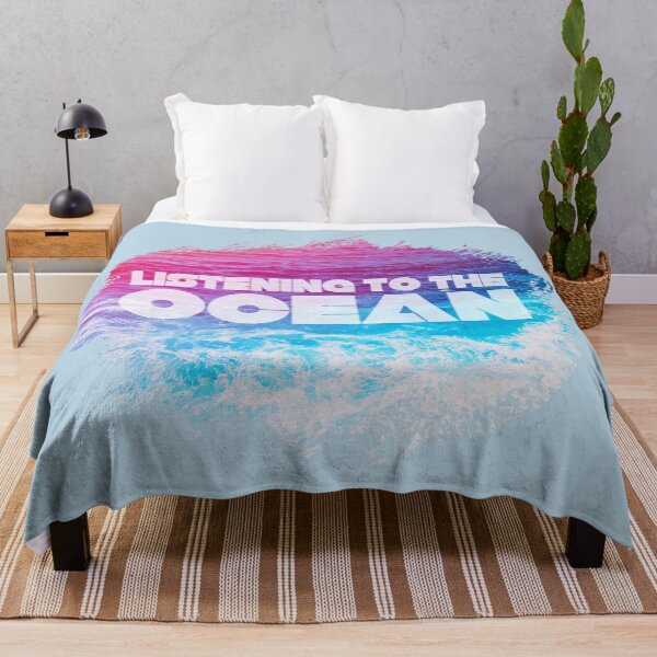 Item preview, Listening To The Ocean - Beach Lovers - Summertime Vibe designed and sold by DesignByLeo.