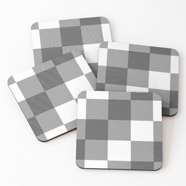 Item preview, Simple Plaid (Black and White) Alternate Pattern designed and sold by rgbguy.