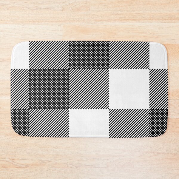 Item preview, Simple Plaid (Black and White) Alternate Pattern designed and sold by rgbguy.