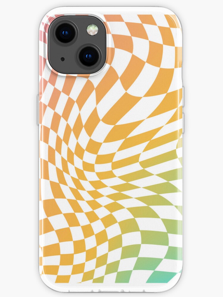 Checkered iPhone Case Clear Checkerboard Checker Pastel Phone 