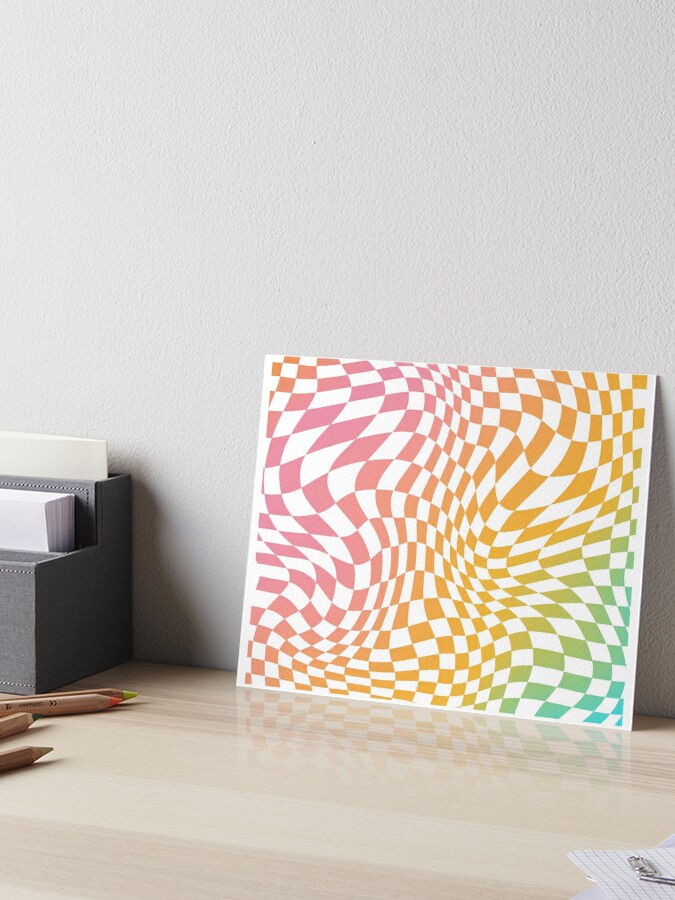 Thank You in Rainbow Colored Pencil Art Board Print for Sale by