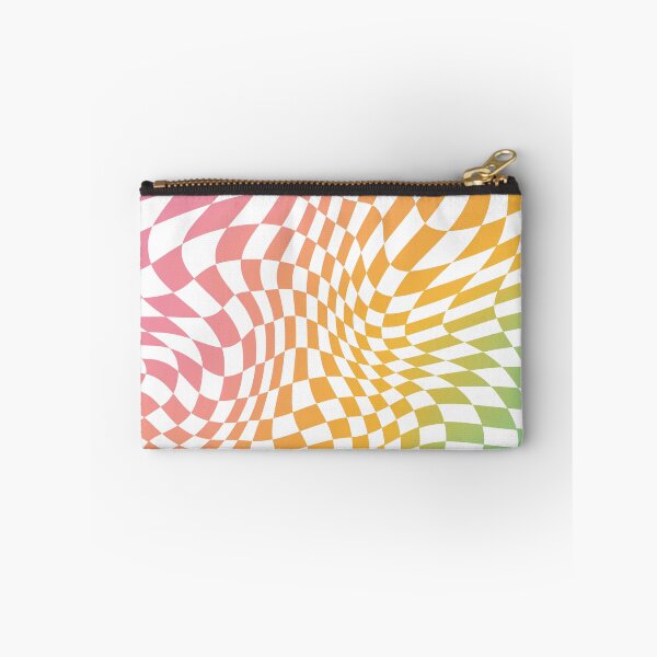 Item preview, Wavy swirl abstract colorful rainbow checks checkered checkerboard pattern background texture designed and sold by MarzStudio.