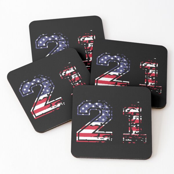 Item preview, 21 american football number USA twenty one designed and sold by Proud Pro Gifts.