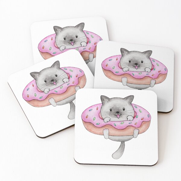 Item preview, Cat Kawaii Donut designed and sold by Titatu.