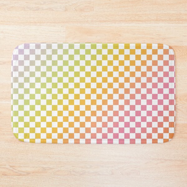Item preview, pastel rainbow color Checker Checkerboard Minimalist aesthetic Backdrop Pattern designed and sold by MarzStudio.