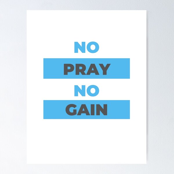 Item preview, no pray no gain designed and sold by DoraHappy.