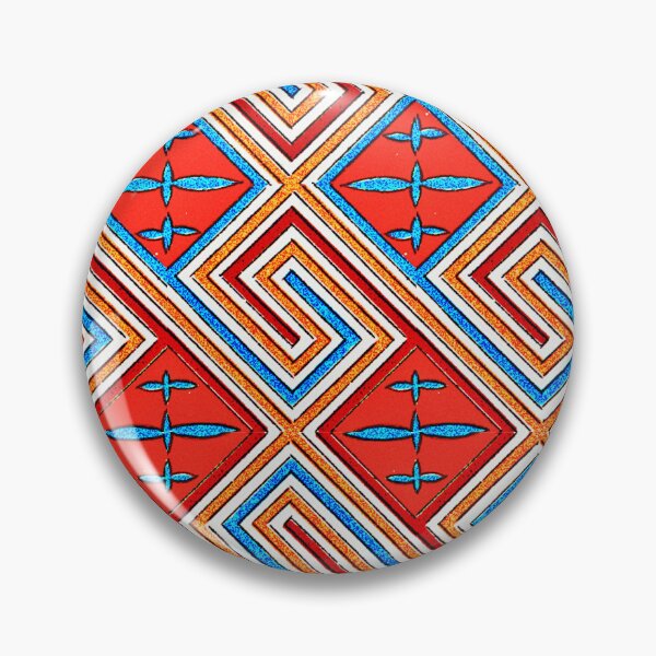 Item preview, Red and Blue Diagonal Linework Egyptian pattern designed and sold by RyanCaudell.