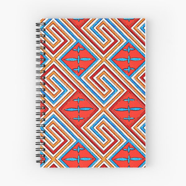 Item preview, Red and Blue Diagonal Linework Egyptian pattern designed and sold by RyanCaudell.