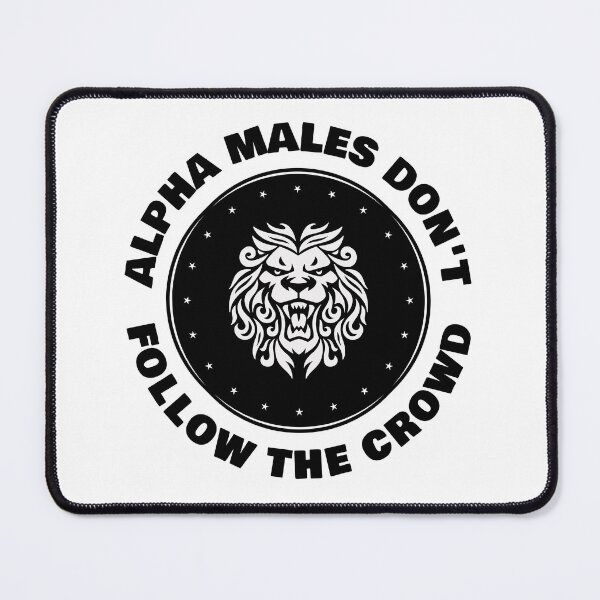 Item preview, Alpha Males Don't Follow The Crowd Sticker  designed and sold by bestfunonline.