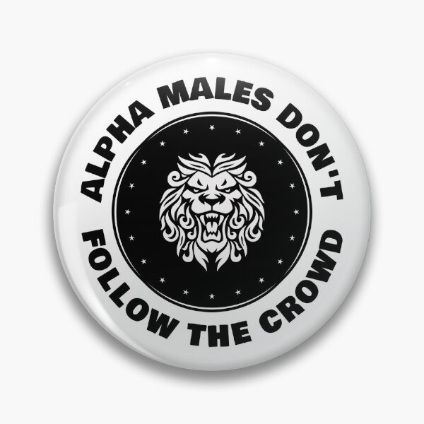 Item preview, Alpha Males Don't Follow The Crowd Sticker  designed and sold by bestfunonline.