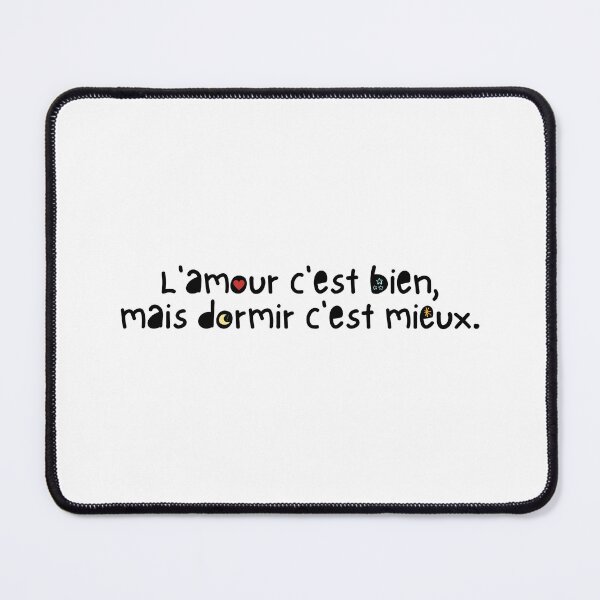 Item preview, lamour cest bien masi dormir cest mieux designed and sold by uranus-art.