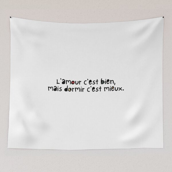 Item preview, lamour cest bien masi dormir cest mieux designed and sold by uranus-art.
