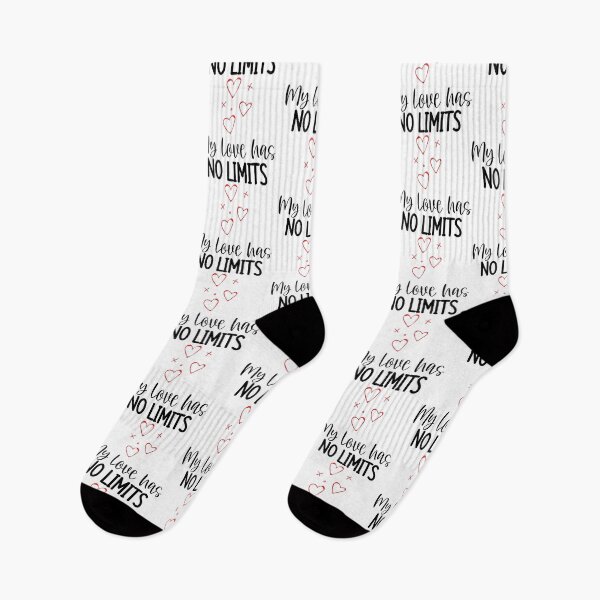 Item preview, My Love Has No Limits. Cute Quote For The Lovers Out There. designed and sold by That Cheeky Tee.