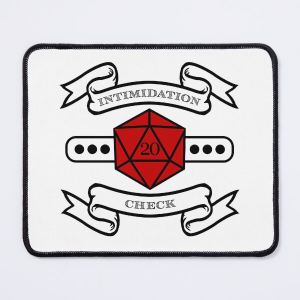 Item preview, Intimidation Check - 20 - Black/Red designed and sold by Daggerton.