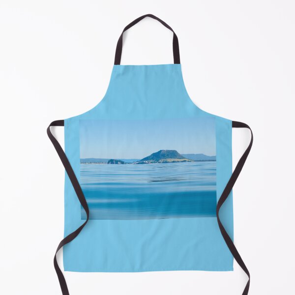 Item preview, Landmark Mount Maunganui at Tauranga New Zealand and background hills across calm idyllic blue sea designed and sold by Brian Scantlebury.