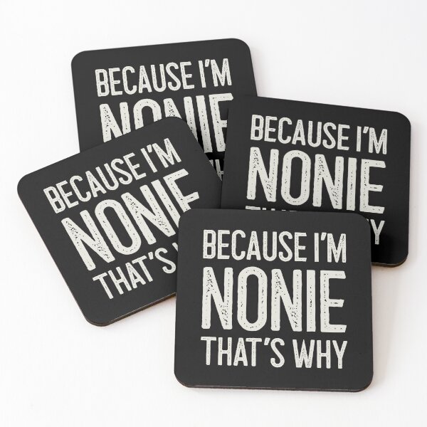 Item preview, Because I’m Nonie That’s Why Funny Personalized Name designed and sold by MariosNydras.