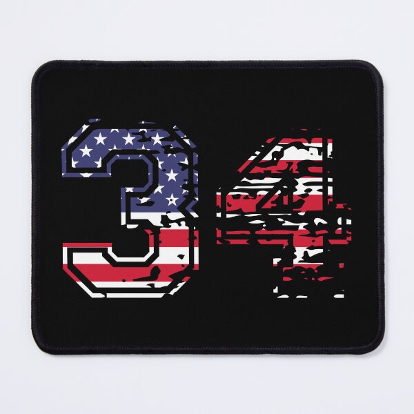 Item preview, 34 american football number USA thirty four designed and sold by Proud Pro Gifts.