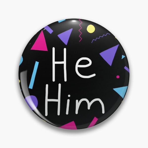 Item preview, He/Him Pronouns 80s Bowling Alley Carpet designed and sold by ToasterPoster15.