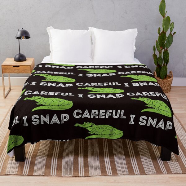 Item preview, Funny Alligator Crocodile Careful I Snap Reptile designed and sold by MagicSD Designs.