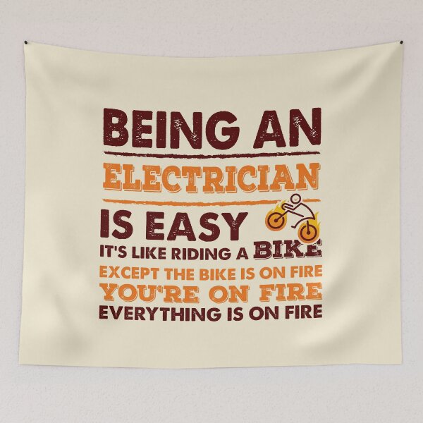 Item preview, Being An Electrician Is Easy - Funny Electrician Quote Gift Idea For Men and Womens designed and sold by Mmmm3344.