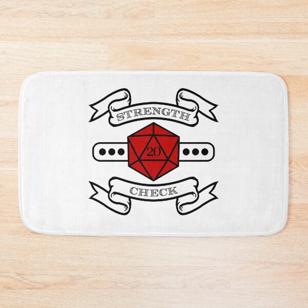 Item preview, Strength Check - 20 - Black/Red designed and sold by Daggerton.