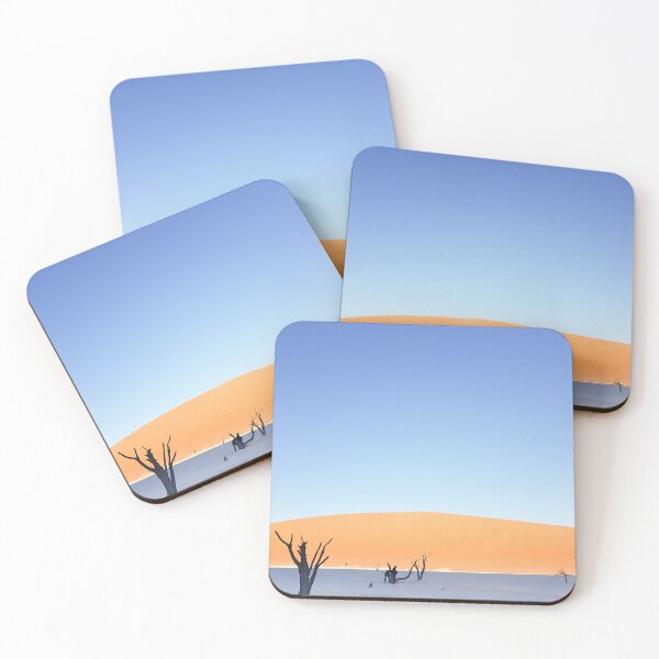 Item preview, Sossusvlei dunes  landscape at Dead Vlei old trees, orange dunes dead tree and tourist in silhouette on salt pan  designed and sold by Brian Scantlebury.