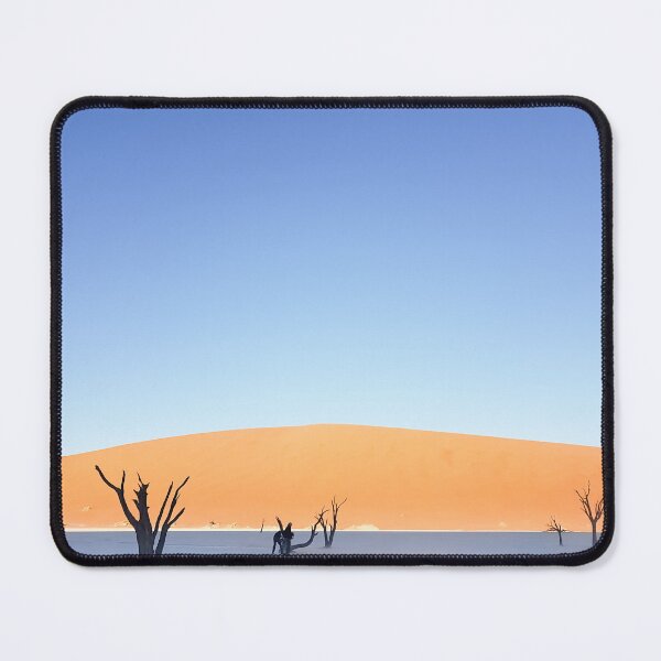 Item preview, Sossusvlei dunes  landscape at Dead Vlei old trees, orange dunes dead tree and tourist in silhouette on salt pan  designed and sold by Brian Scantlebury.