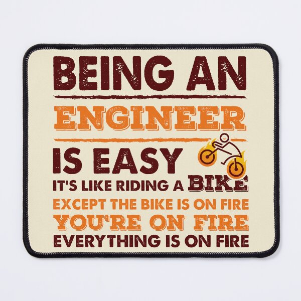 Item preview, Being An Engineer Is Easy - Funny Engineer Quote Gift Idea For Men and Womens designed and sold by Mmmm3344.