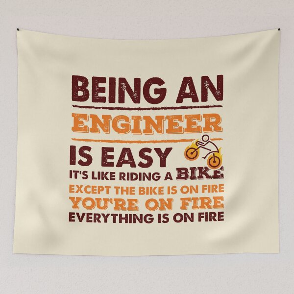 Item preview, Being An Engineer Is Easy - Funny Engineer Quote Gift Idea For Men and Womens designed and sold by Mmmm3344.