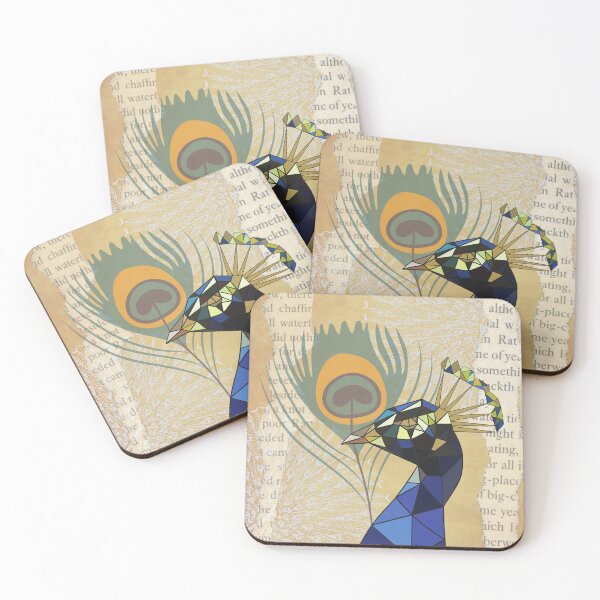 Item preview, Beautiful Old World Peacock On Parchment Paper Pattern Trending Grandmillennial Style designed and sold by H3designs.