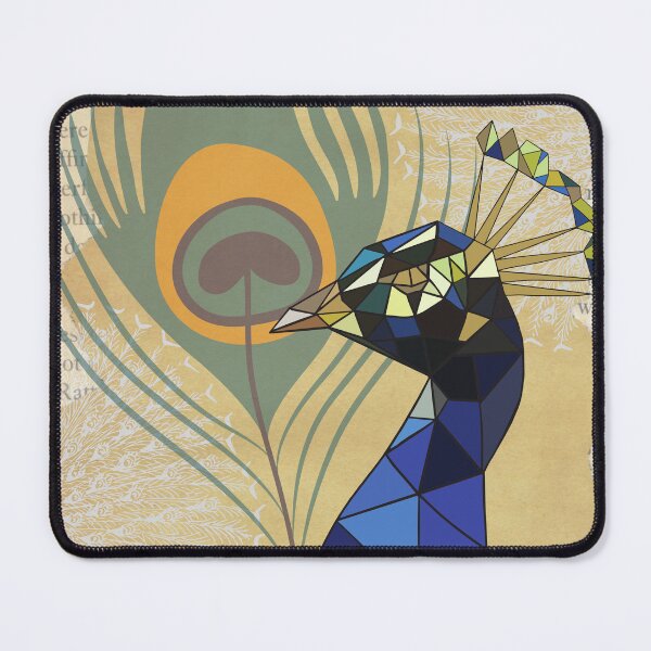 Item preview, Beautiful Old World Peacock On Parchment Paper Pattern Trending Grandmillennial Style designed and sold by H3designs.