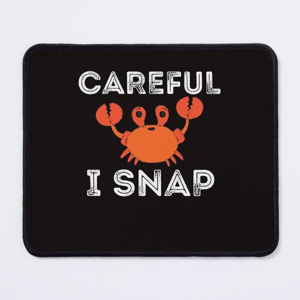 Item preview, Funny Crab Crabby Careful I Snap Crustacean Hermit Crab designed and sold by MagicSD Designs.